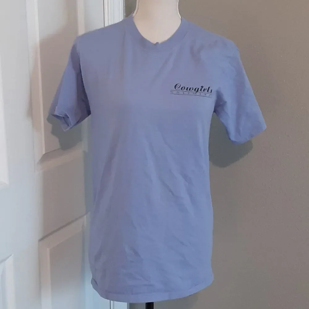 COWGIRLS Unlimited Purple Horse T Shirt - Picture 3 of 9